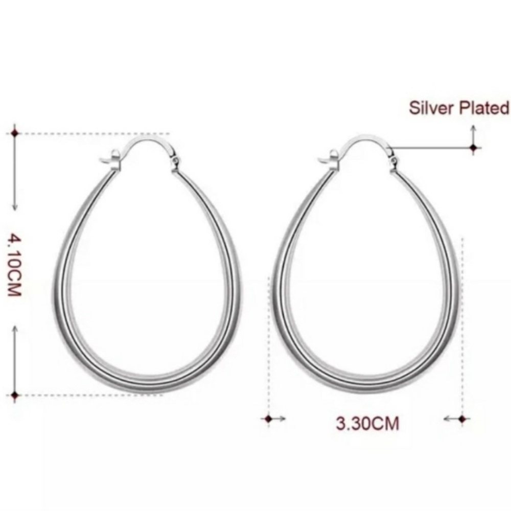 SP Hoop Earrings brand new - Picture 3 of 3